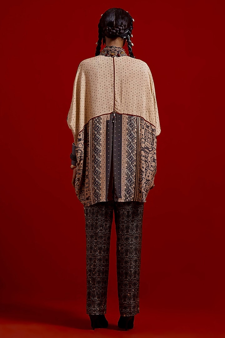 Surmai & Mogra Colored Italian Crepe Printed Co-Ord Set by ASEEM KAPOOR at Pernia's Pop Up Shop