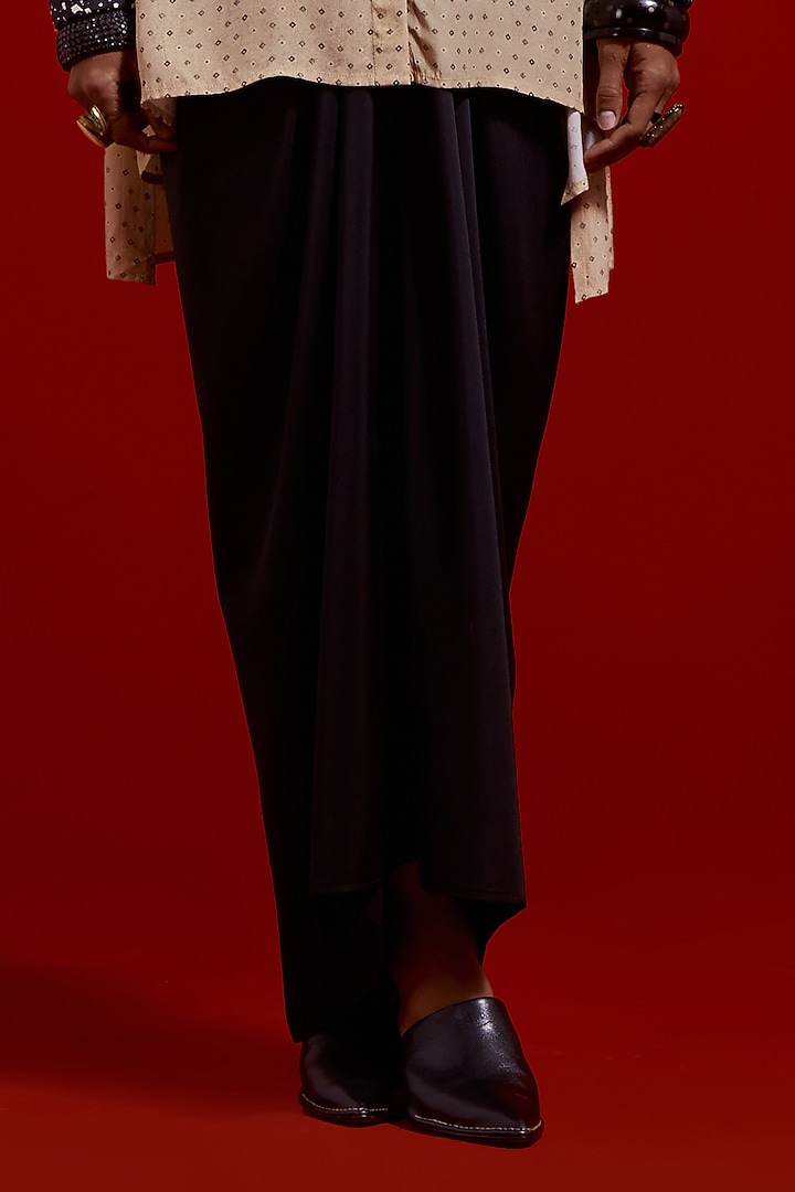 Surmai Colored Slub Satin Skirt Set by ASEEM KAPOOR at Pernia's Pop Up Shop