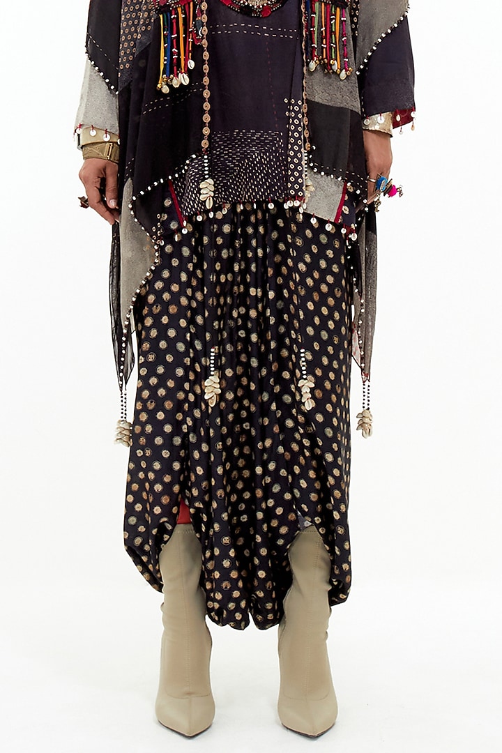Multi-Colored Cotton Silk & Italian Crepe Dori Embroidered Jacket Set by ASEEM KAPOOR at Pernia's Pop Up Shop