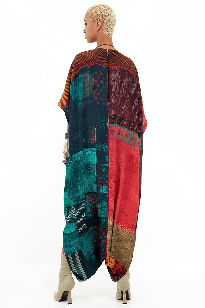 Multi-Colored Italian Crepe Jumpsuit by ASEEM KAPOOR at Pernia's Pop Up Shop