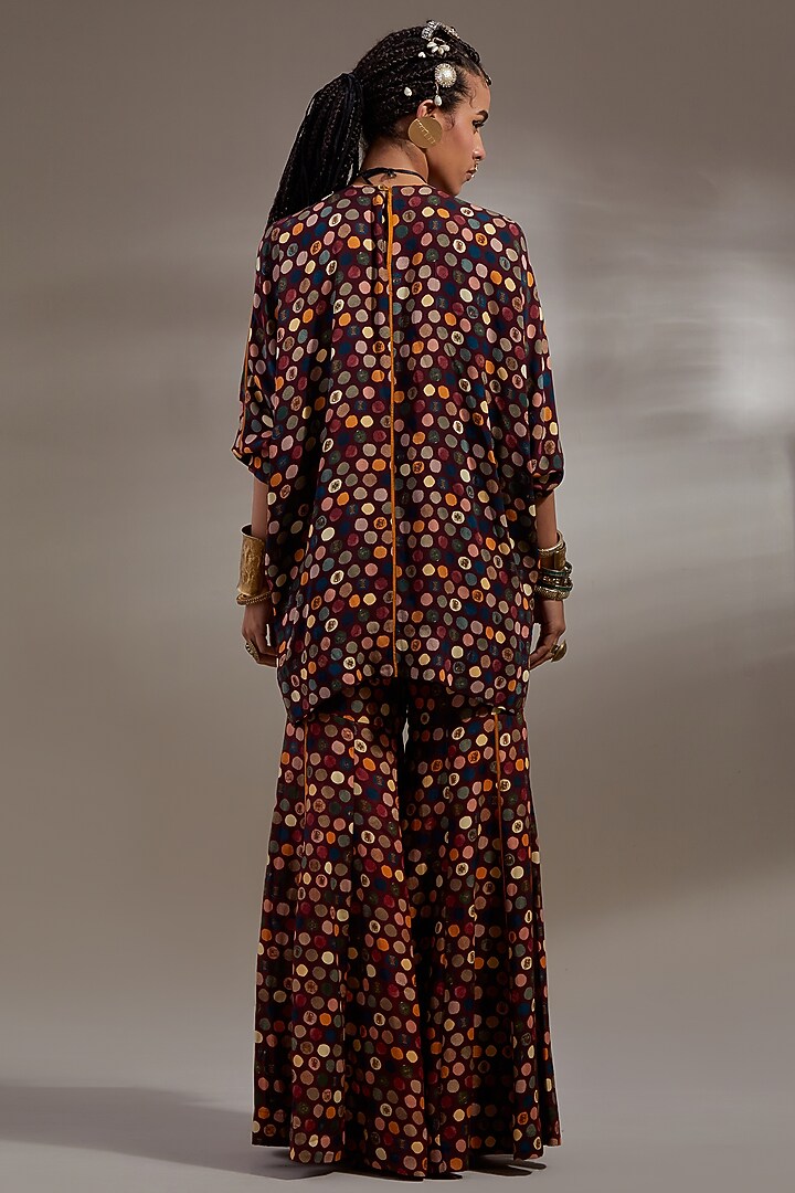 Jamuni Colored Natural Crepe Printed Wedding Sharara Set by ASEEM KAPOOR at Pernia's Pop Up Shop