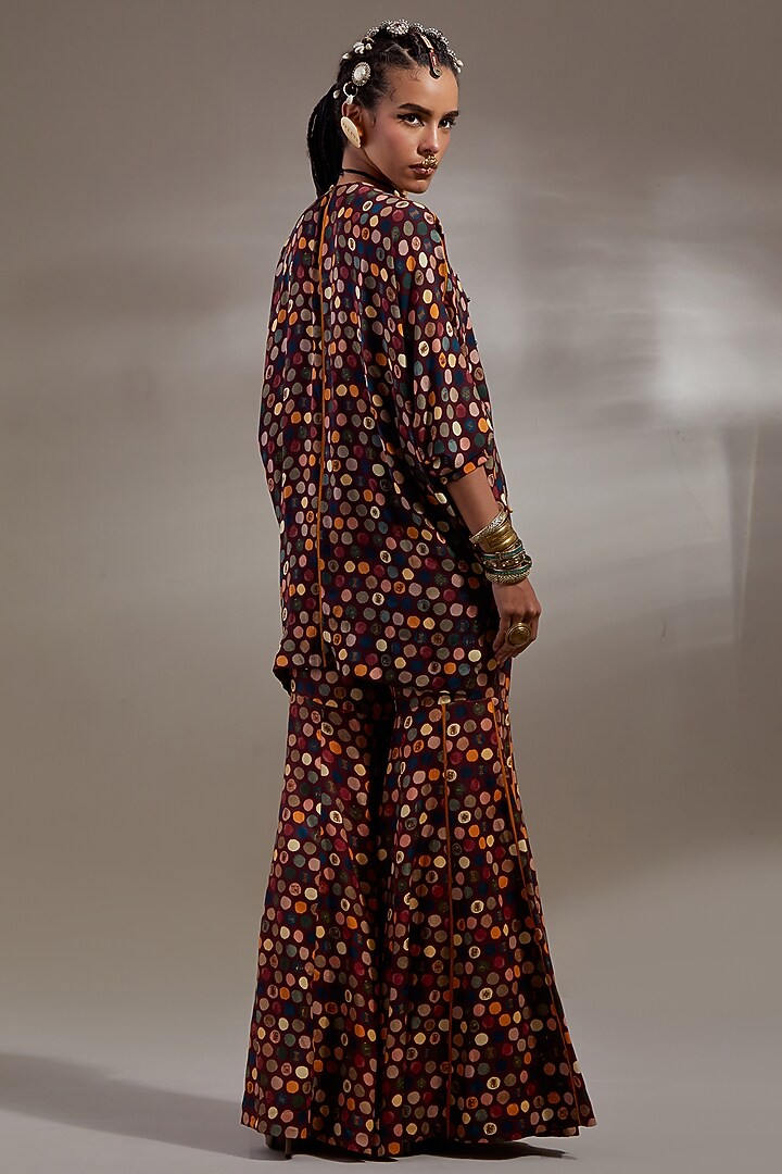Jamuni Colored Natural Crepe Printed Wedding Sharara Set by ASEEM KAPOOR at Pernia's Pop Up Shop