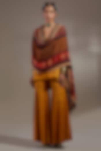 Multi-Colored Sheer Silk Printed Dupatta by ASEEM KAPOOR at Pernia's Pop Up Shop