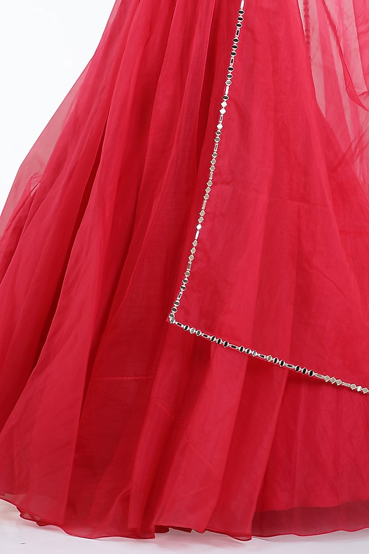 Rani Organza Wedding Lehenga Set by ASAGA at Pernia's Pop Up Shop