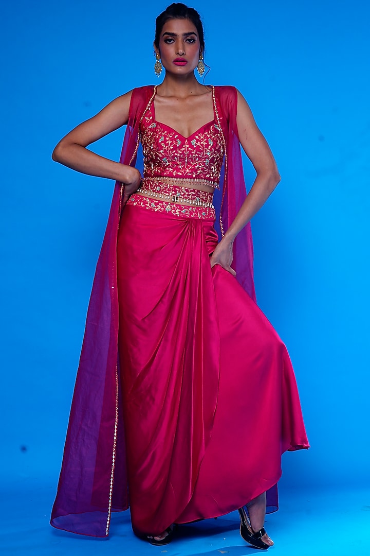 Rani Pre-Draped Skirt Set by ASAGA at Pernia's Pop Up Shop