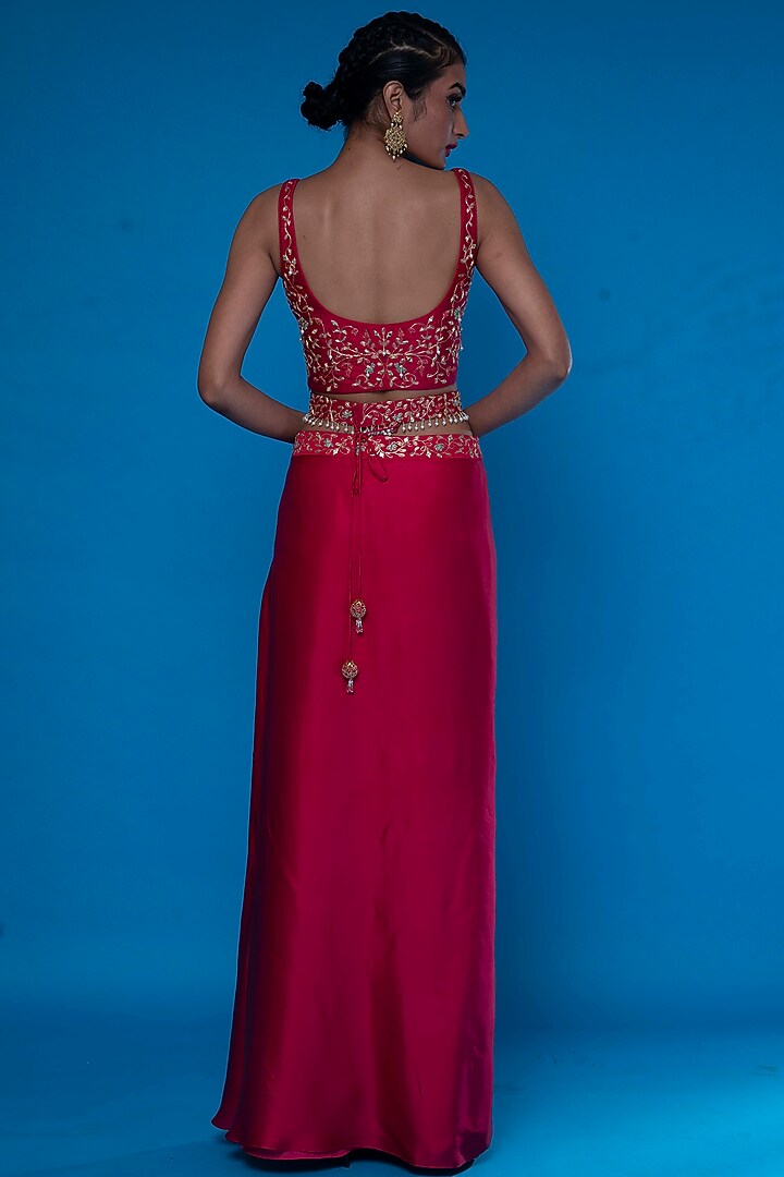 Rani Pre-Draped Skirt Set by ASAGA at Pernia's Pop Up Shop