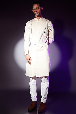 Ivory Cotton Kurta by ASHAY