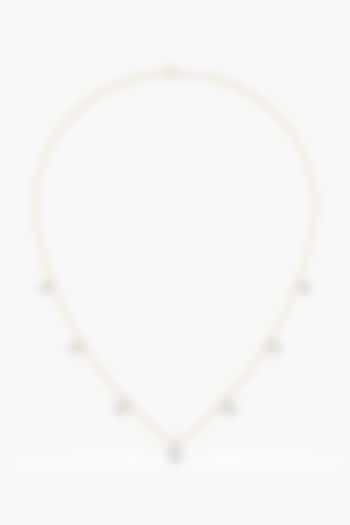 14kt Yellow Gold Finish Lab Grown Ashth-Cut Diamond Necklace by ASHTH at Pernia's Pop Up Shop