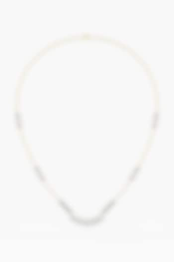 14kt Yellow Gold Finish Lab Grown Round-Cut Diamond Necklace by ASHTH at Pernia's Pop Up Shop