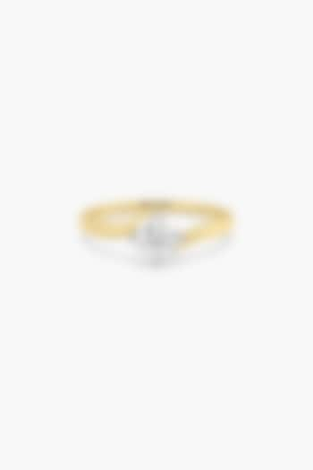 14kt Yellow Gold Finish 4 Prong Lab Grown Round-Cut Solitaire Diamond Ring by ASHTH at Pernia's Pop Up Shop