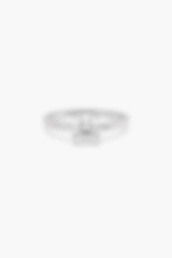 14kt White Gold Finish 4 Prong Lab Grown Round-Cut Solitaire Diamond Ring by ASHTH at Pernia's Pop Up Shop