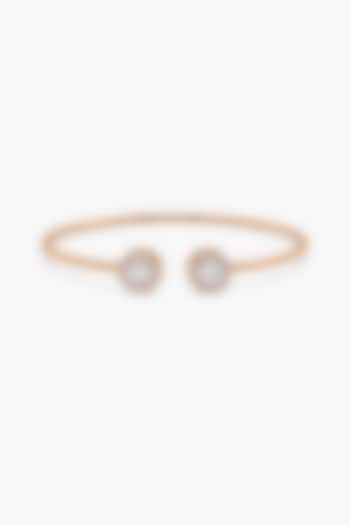 14kt Rose Gold Finish Lab Grown Ashth-Cut Diamond Bangle by ASHTH at Pernia's Pop Up Shop