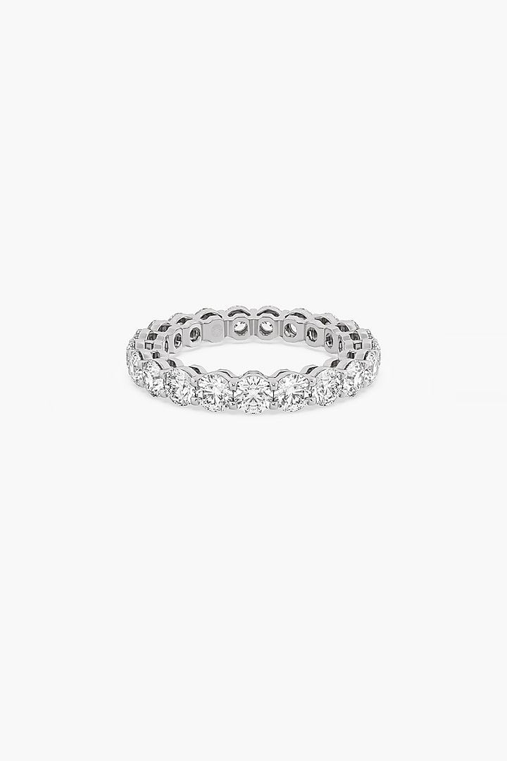 14kt White Gold Finish Lab Grown Round-Cut Diamond Ring by ASHTH at Pernia's Pop Up Shop