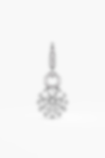 9kt White Gold Finish Diamond Solitaire Dangler Charm by ASHTH at Pernia's Pop Up Shop