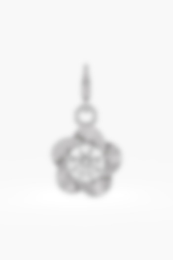 9kt White Gold Finish Diamond Solitaire Dangler Charm by ASHTH at Pernia's Pop Up Shop