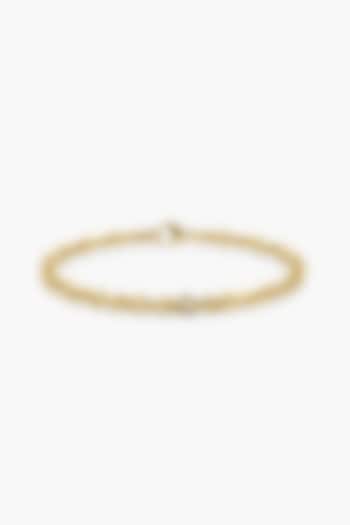 9kt Yellow Gold Finish Octagon-Shaped Chain Charm Bracelet by ASHTH at Pernia's Pop Up Shop