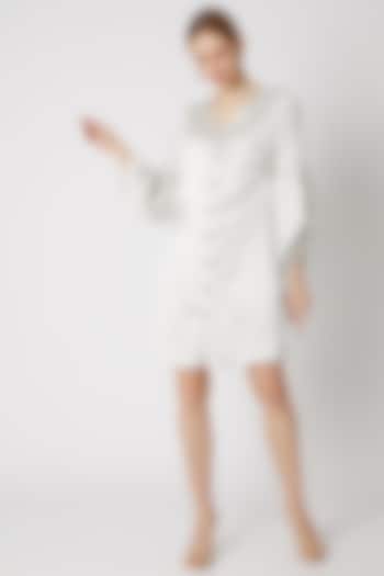 White Shirt Dress With Dramatic Sleeves by Attic Salt at Pernia's Pop Up Shop