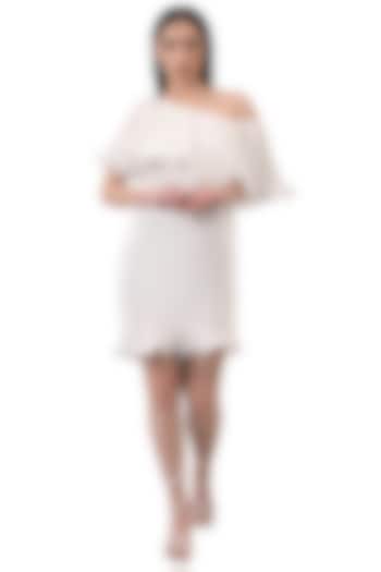 White Ruffled Pleated Summer Dress by Attic Salt at Pernia's Pop Up Shop