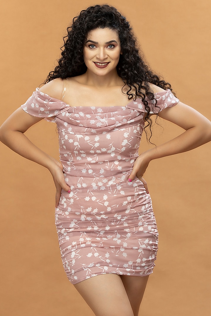 Pink Printed Summer Dress by Attic Salt at Pernia's Pop Up Shop
