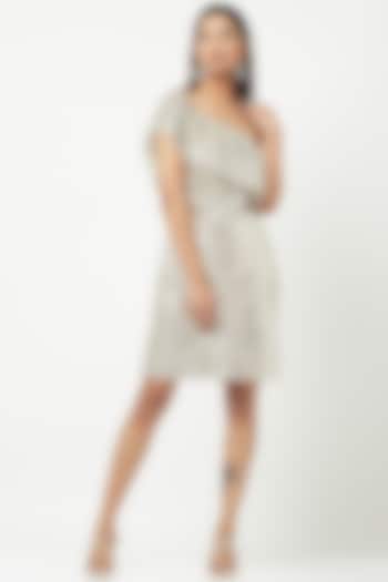 White Sequined Tulle Mini Summer Dress by Attic Salt at Pernia's Pop Up Shop