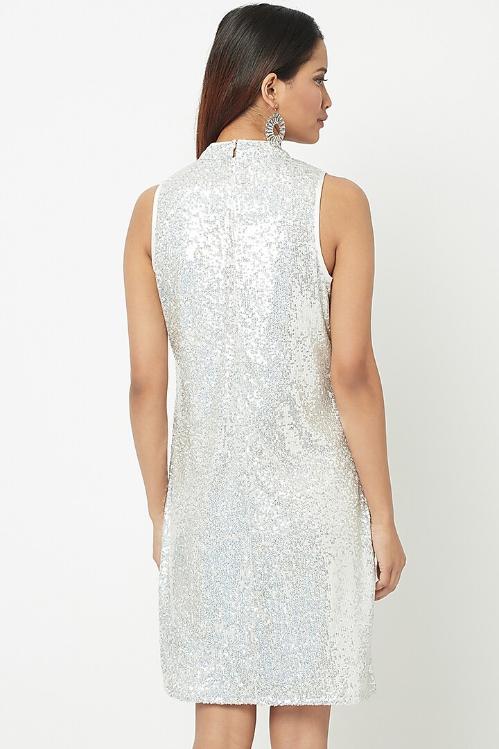 White Embroidered Mini Summer Dress by Attic Salt at Pernia's Pop Up Shop