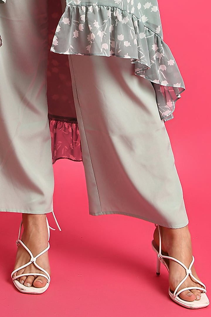 Grey Printed Co-Ord Set by Attic Salt at Pernia's Pop Up Shop