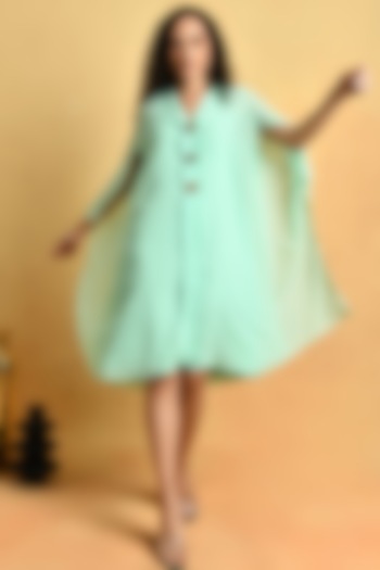 Pastel Green Embellished Dress by Attic Salt at Pernia's Pop Up Shop