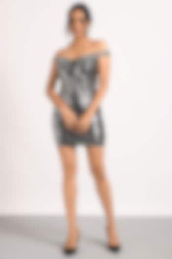 Black Sequin Off-Shoulder Summer Dress by Attic Salt at Pernia's Pop Up Shop