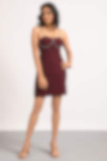 Wine Banana Crepe Summer Dress by Attic Salt at Pernia's Pop Up Shop