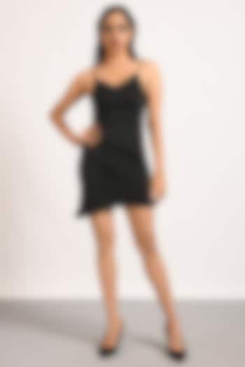 Black Hand Embellished Mini Summer Dress by Attic Salt at Pernia's Pop Up Shop