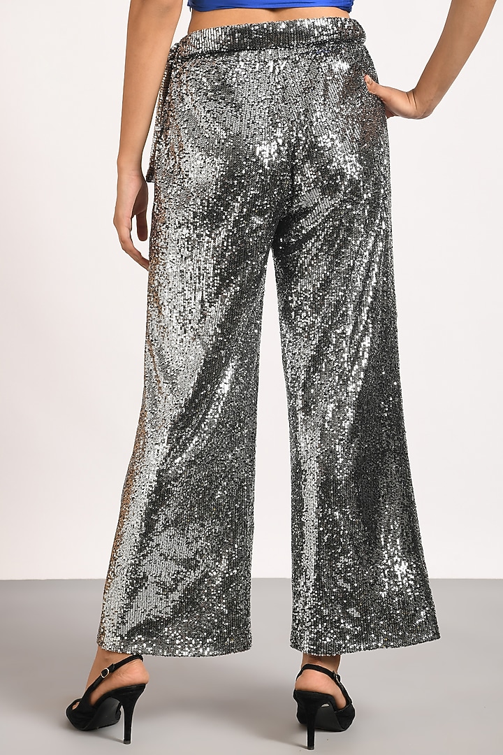 Silver Shimmer Pants by Attic Salt at Pernia's Pop Up Shop
