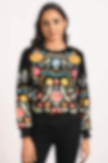 Black Velvet Sweatshirt by Attic Salt at Pernia's Pop Up Shop