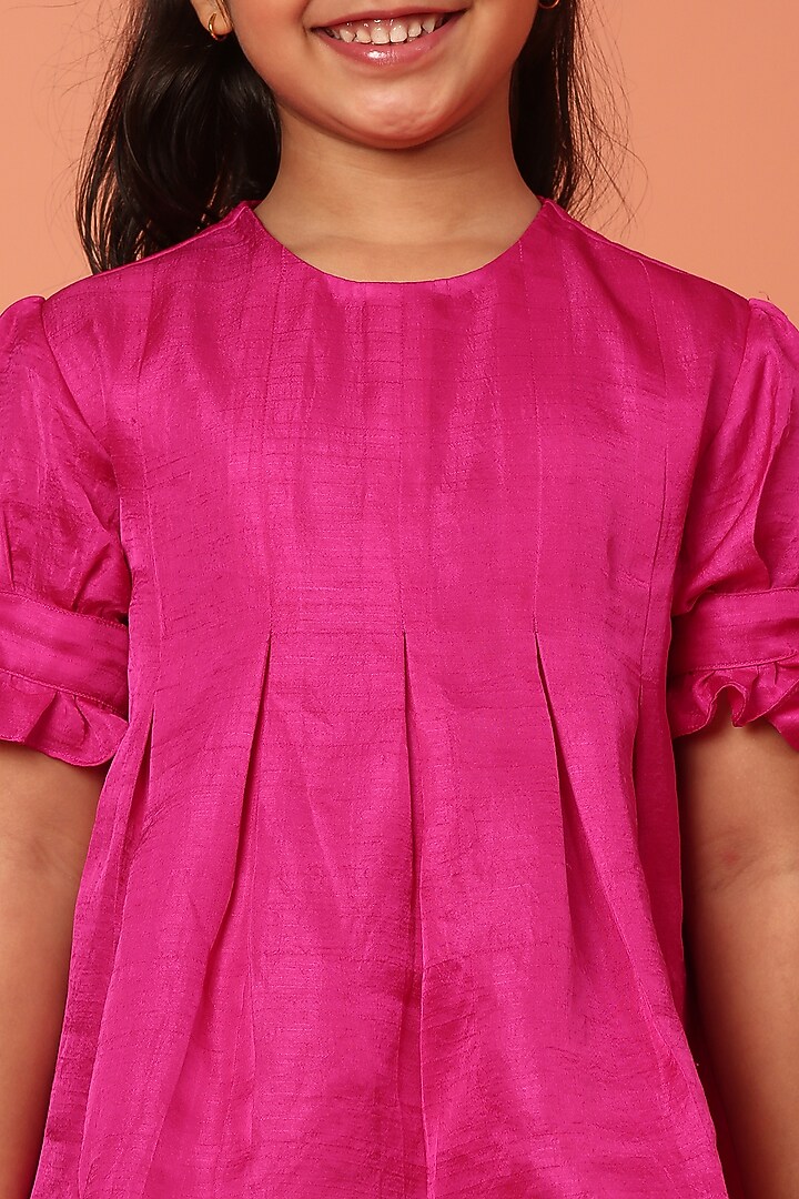 Beige Jute Lehenga Set For Girls by ASMI By Mayank Modi at Pernia's Pop Up Shop