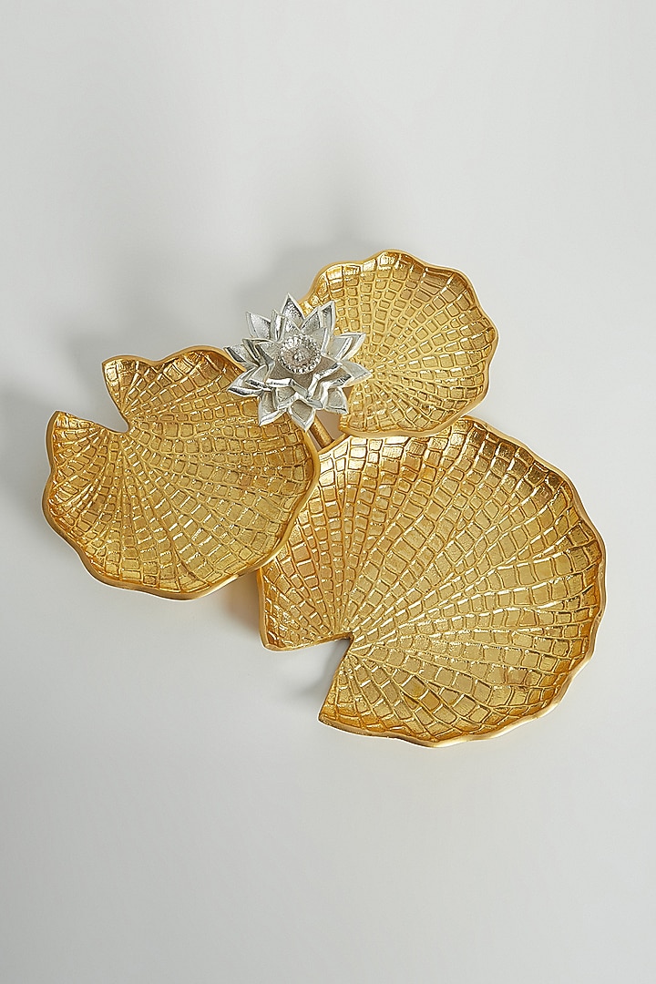 Gold Blooming Lotus Platter by Assemblage at Pernia's Pop Up Shop