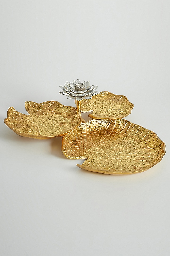 Gold Blooming Lotus Platter by Assemblage at Pernia's Pop Up Shop