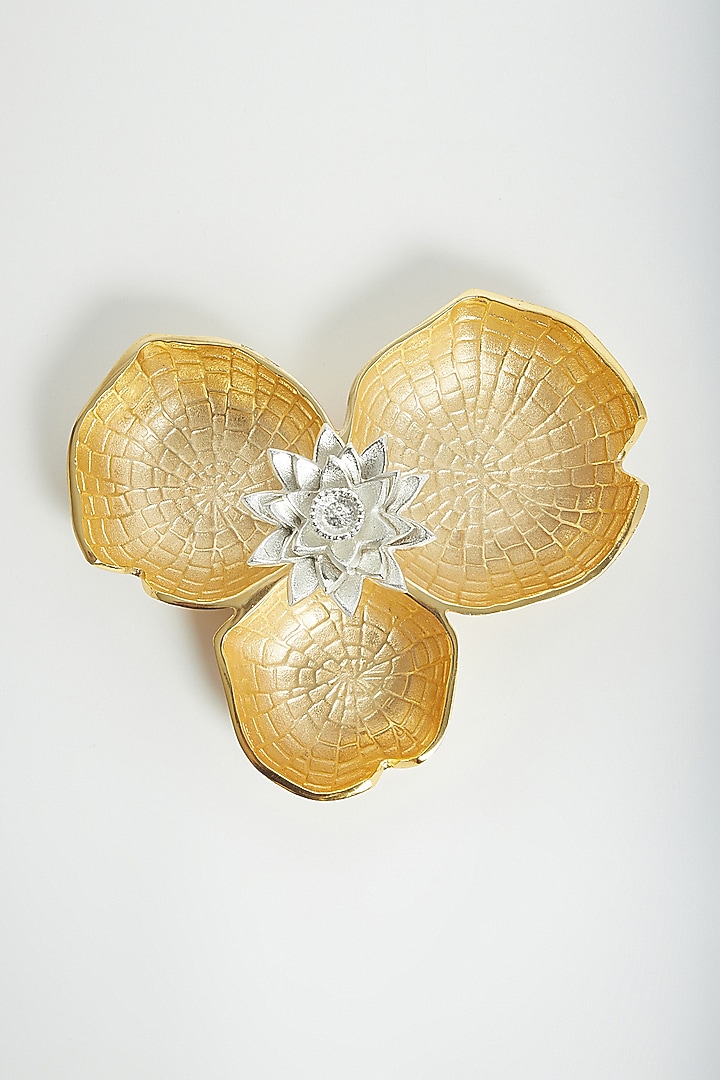 Gold Blooming Lotus Bowl Server by Assemblage at Pernia's Pop Up Shop