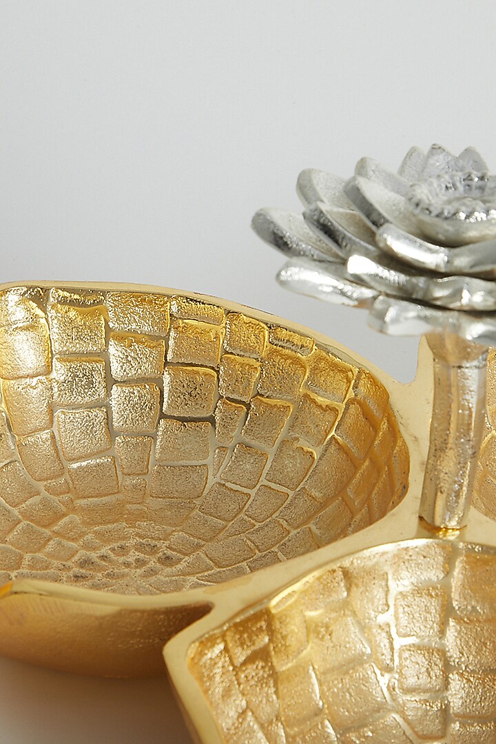 Gold Blooming Lotus Bowl Server by Assemblage at Pernia's Pop Up Shop