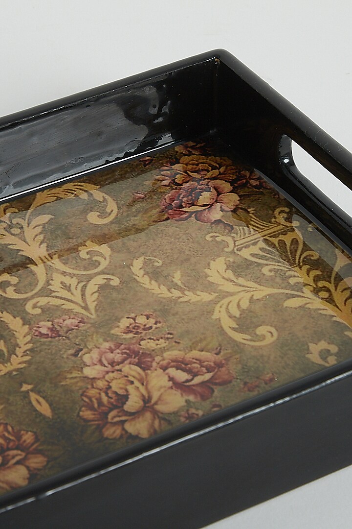 Multi Colored Vintage English Rose Trays (Set of 2) by Assemblage at Pernia's Pop Up Shop