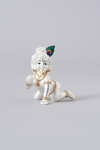 Silver Krishna Figure by Assemblage