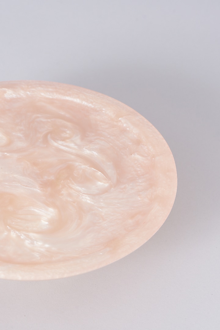 Peach Marble Cake Stand by Assemblage at Pernia's Pop Up Shop