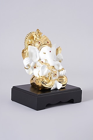 Gold Electroplated Ganesh Murti by Assemblage