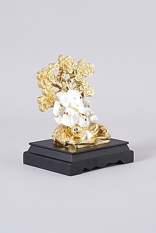 Gold Electroplated Ganesh Murti by Assemblage