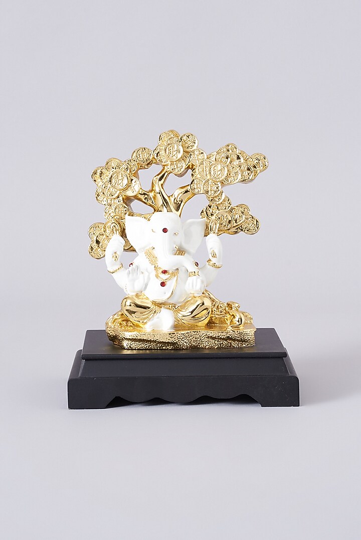Gold Electroplated Ganesh Murti by Assemblage at Pernia's Pop Up Shop