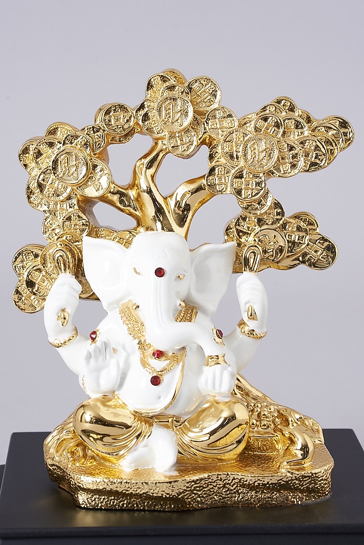 Gold Electroplated Ganesh Murti by Assemblage at Pernia's Pop Up Shop