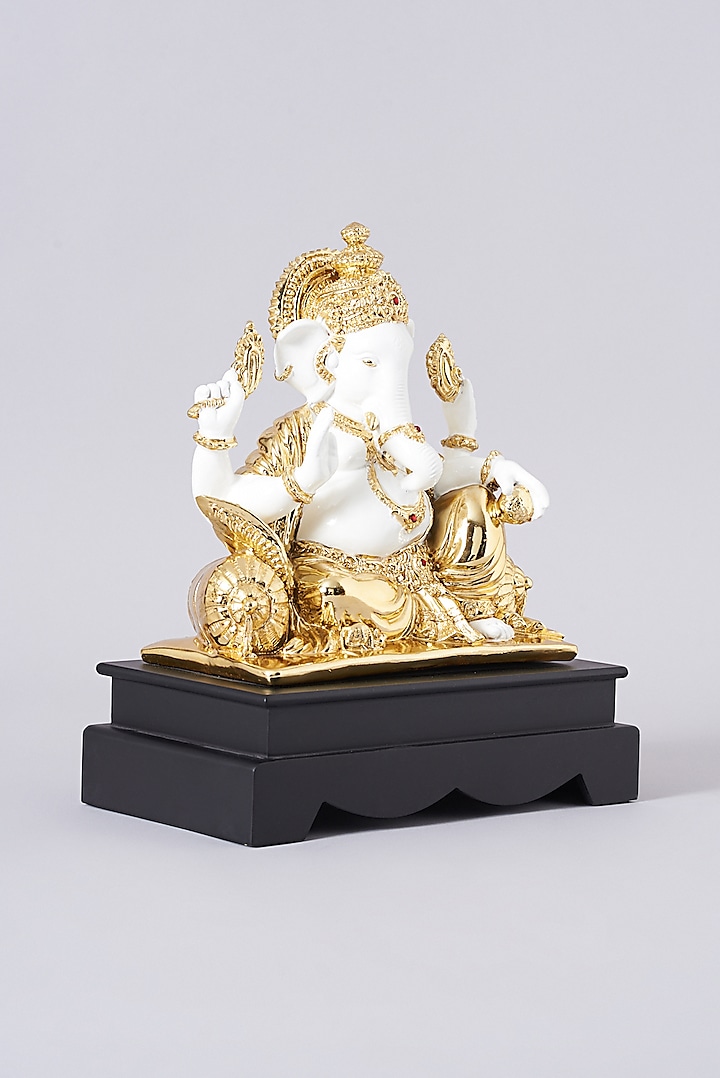 Gold Electroplated Ganesh Murti by Assemblage