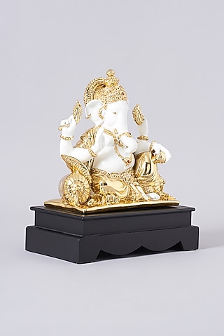 Gold Electroplated Ganesh Murti by Assemblage