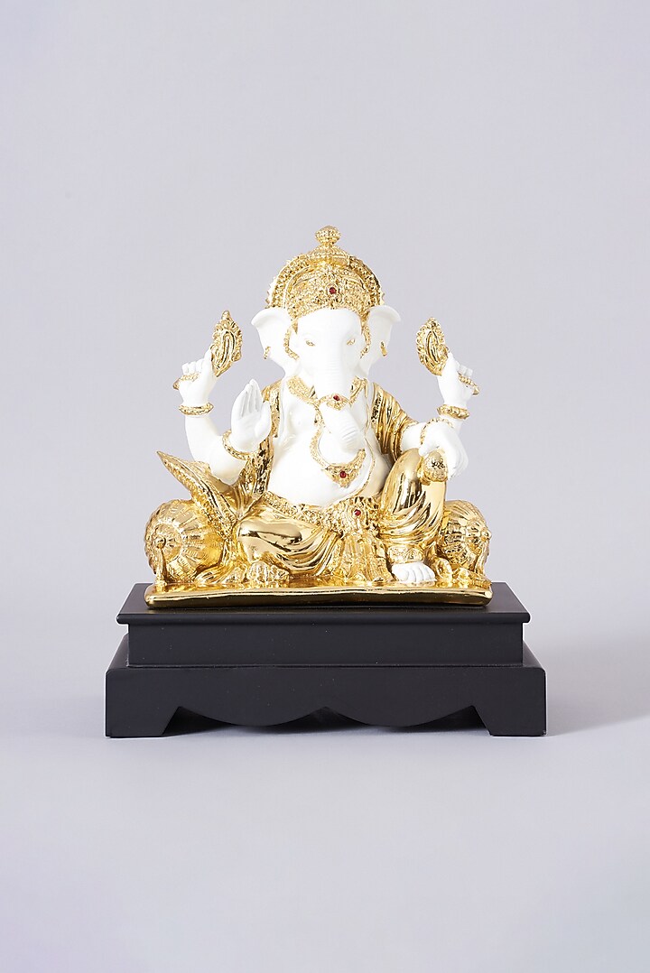 Gold Electroplated Ganesh Murti by Assemblage at Pernia's Pop Up Shop
