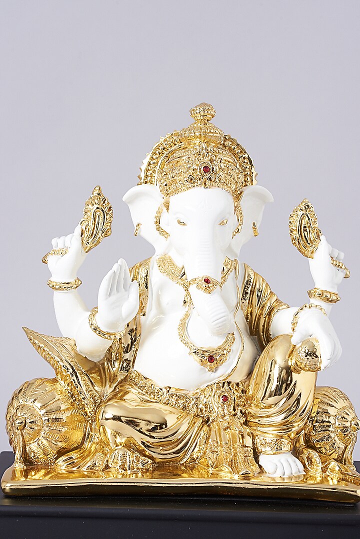 Gold Electroplated Ganesh Murti by Assemblage at Pernia's Pop Up Shop