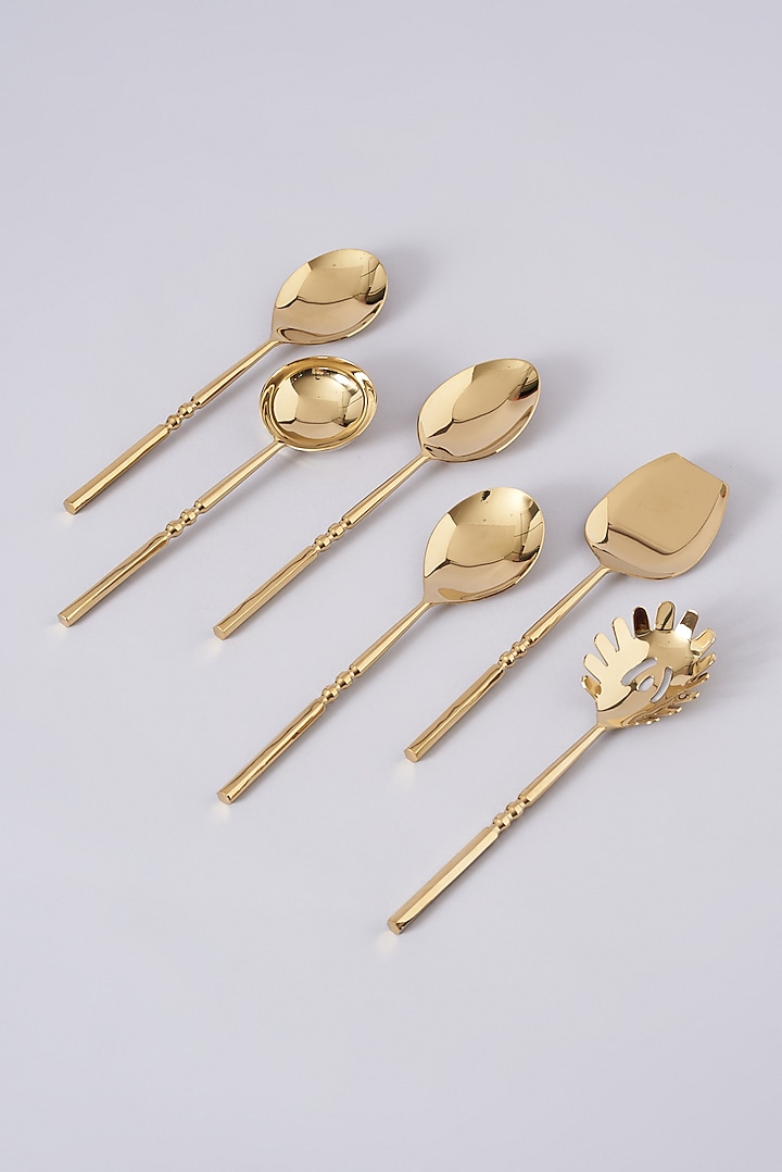 Gold Stainless Steel Cultery Set by Assemblage