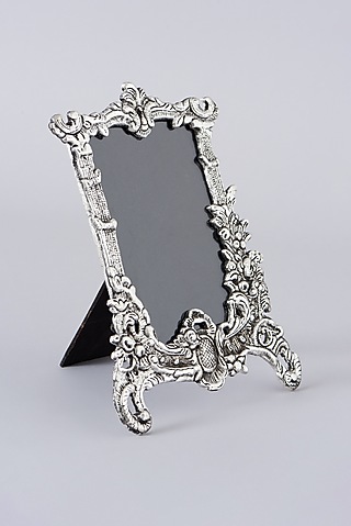 Silver Photo Frame In Stainless Steel by Assemblage